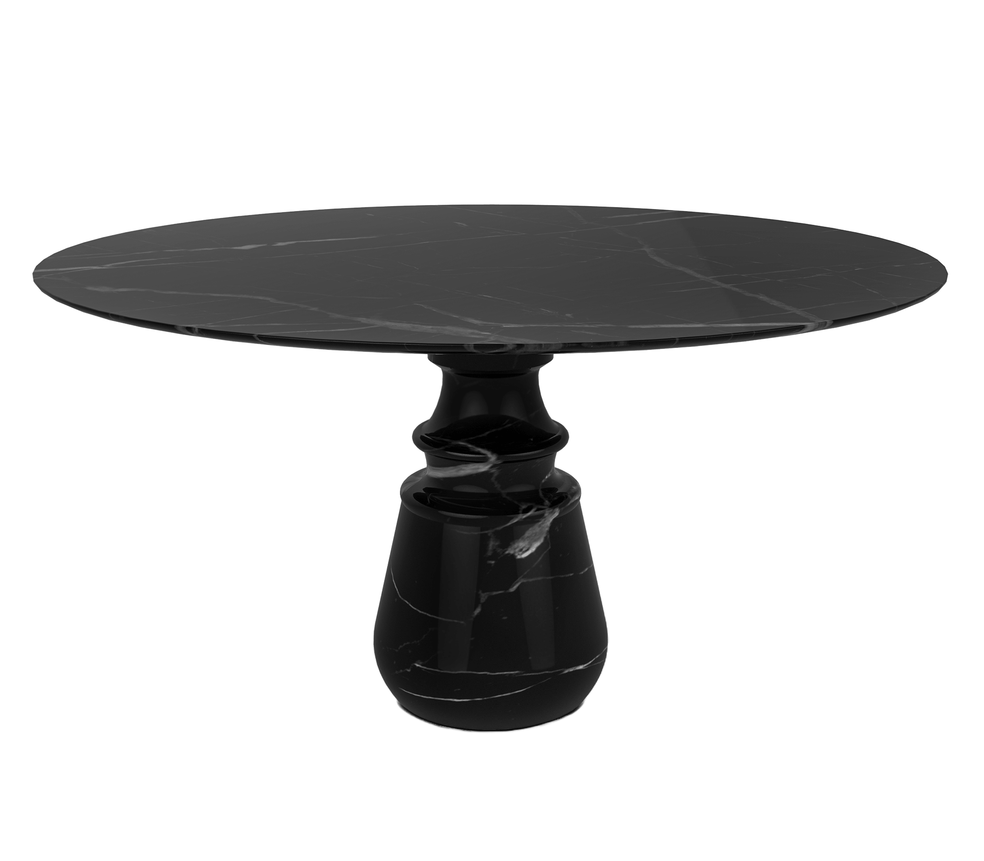 Obsidian Round Nero Marquina Dining Table