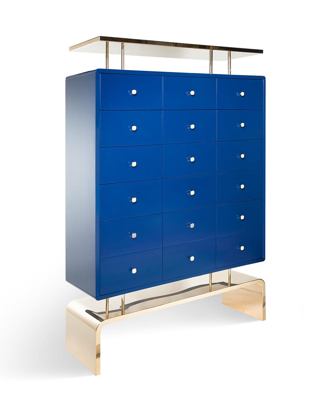Royal Blue Storage Cabinet
