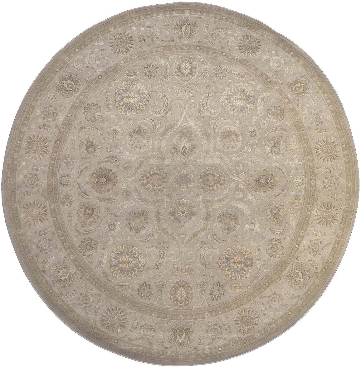 Mahina Taupe Circle Rug