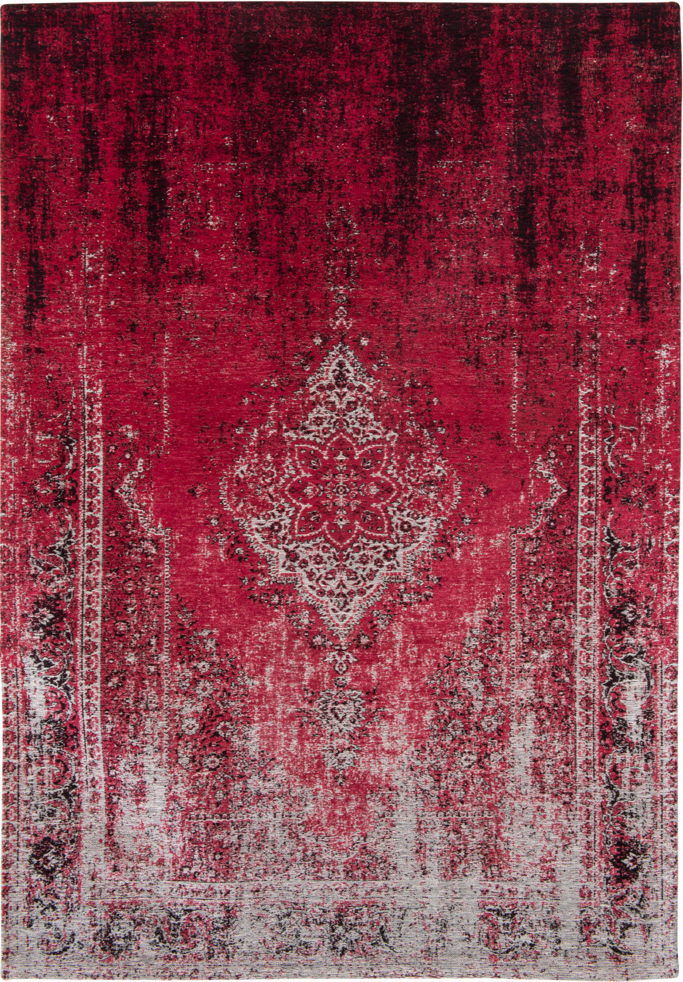 Persian Vintage Style Rug Raspberry Cream | Size: 230 x 230 cm