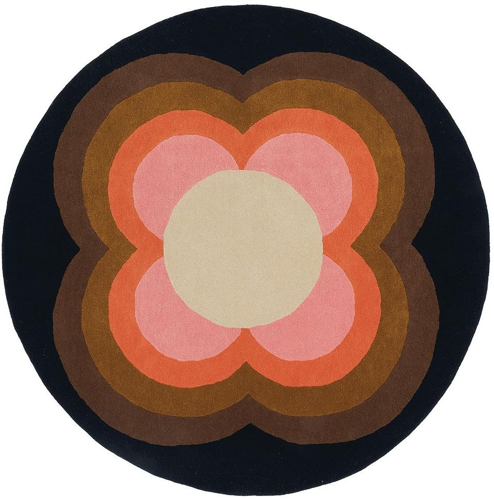 Sunflower Pink Circle 060005 Rug ☞ Size: Ø 200 cm