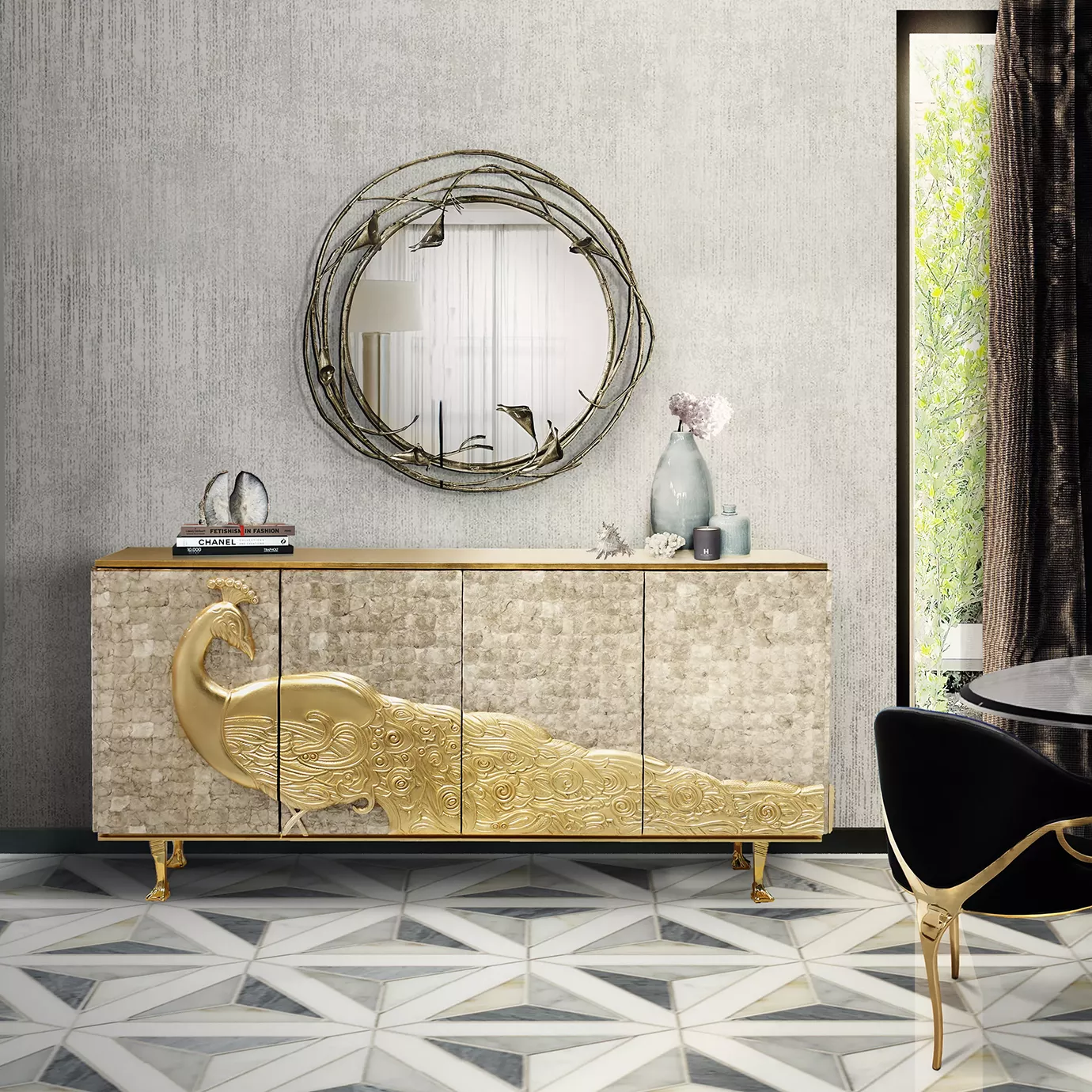 Camilia Mother of Pearl Sideboard