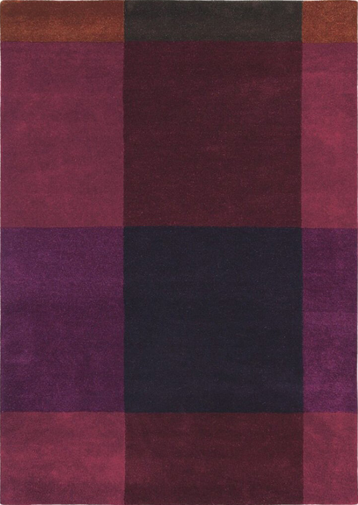 Plaid Burgundy 57805 Rug