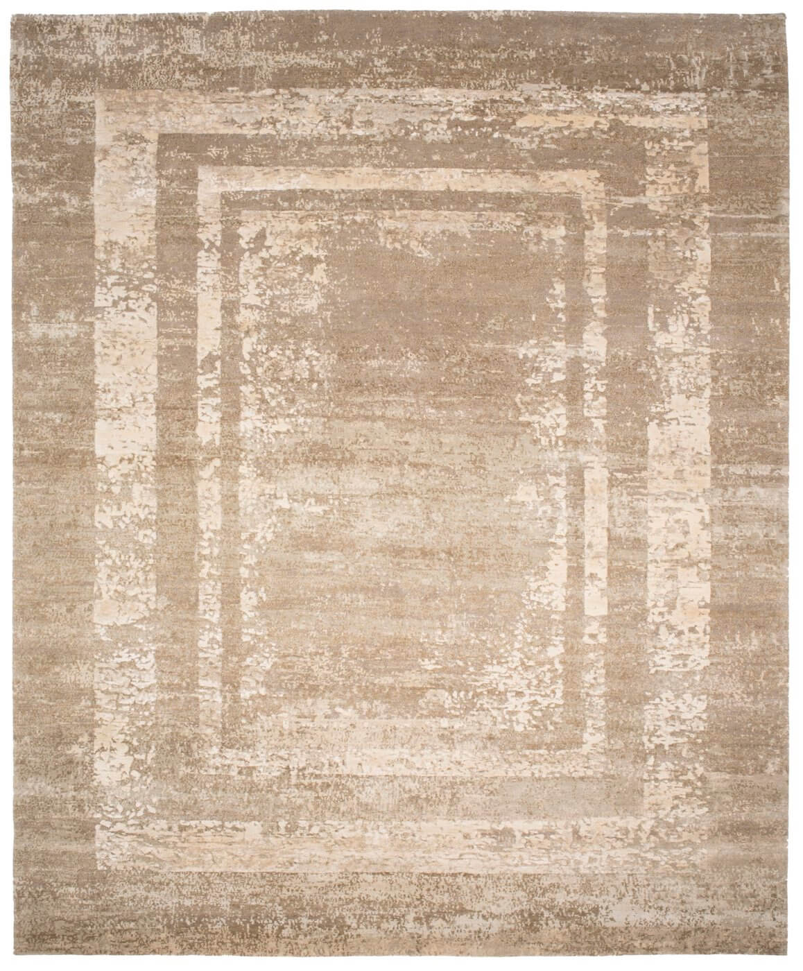 Artwork 27 Triple Border Cream Rug