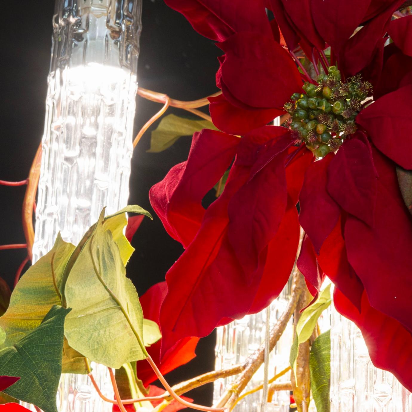 Poinsettia Decorative Chandelier