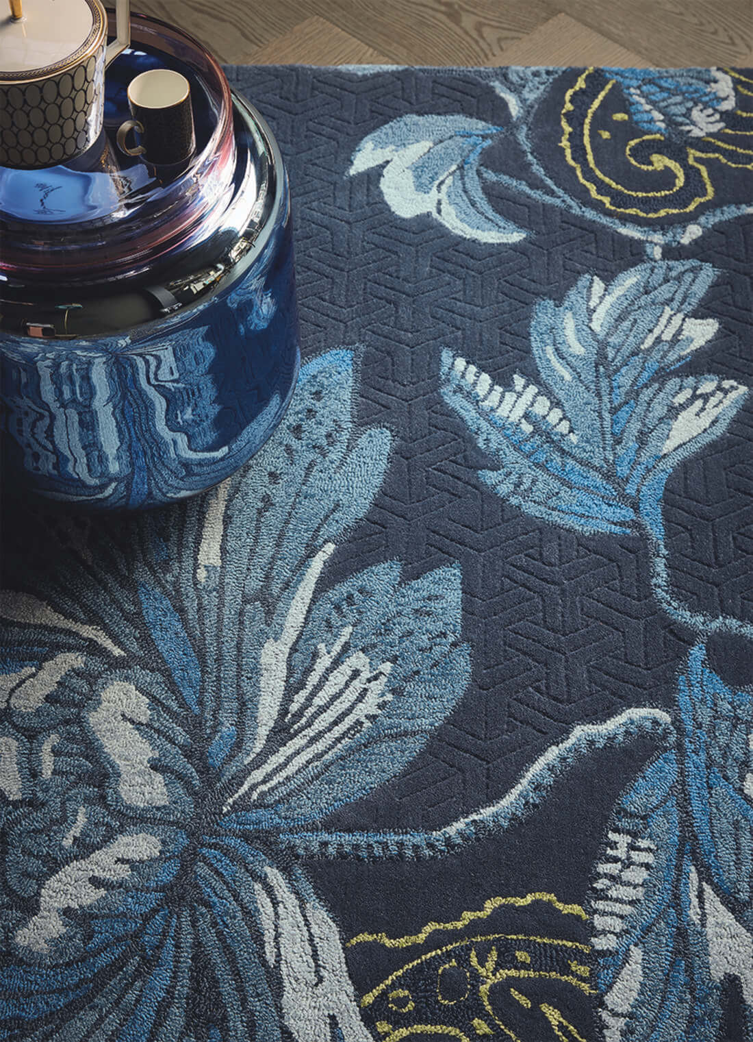 Fable Floral Blue 37508 Rug