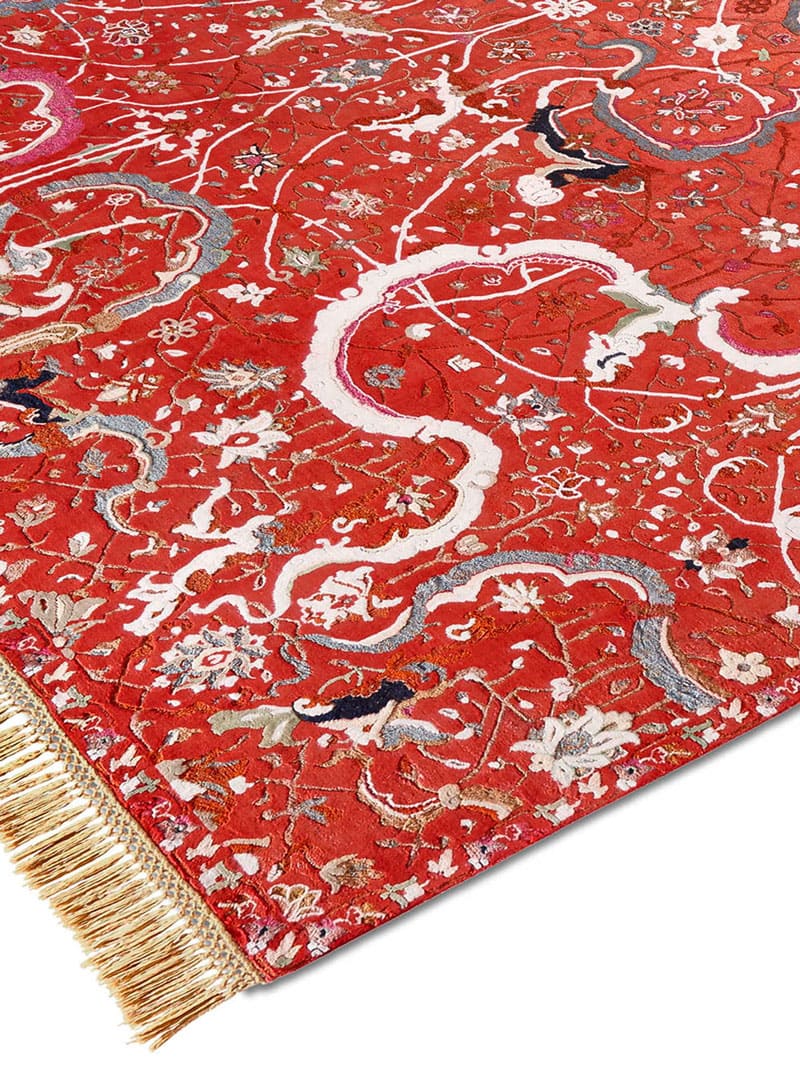 Tabriz Red Luxury Rug