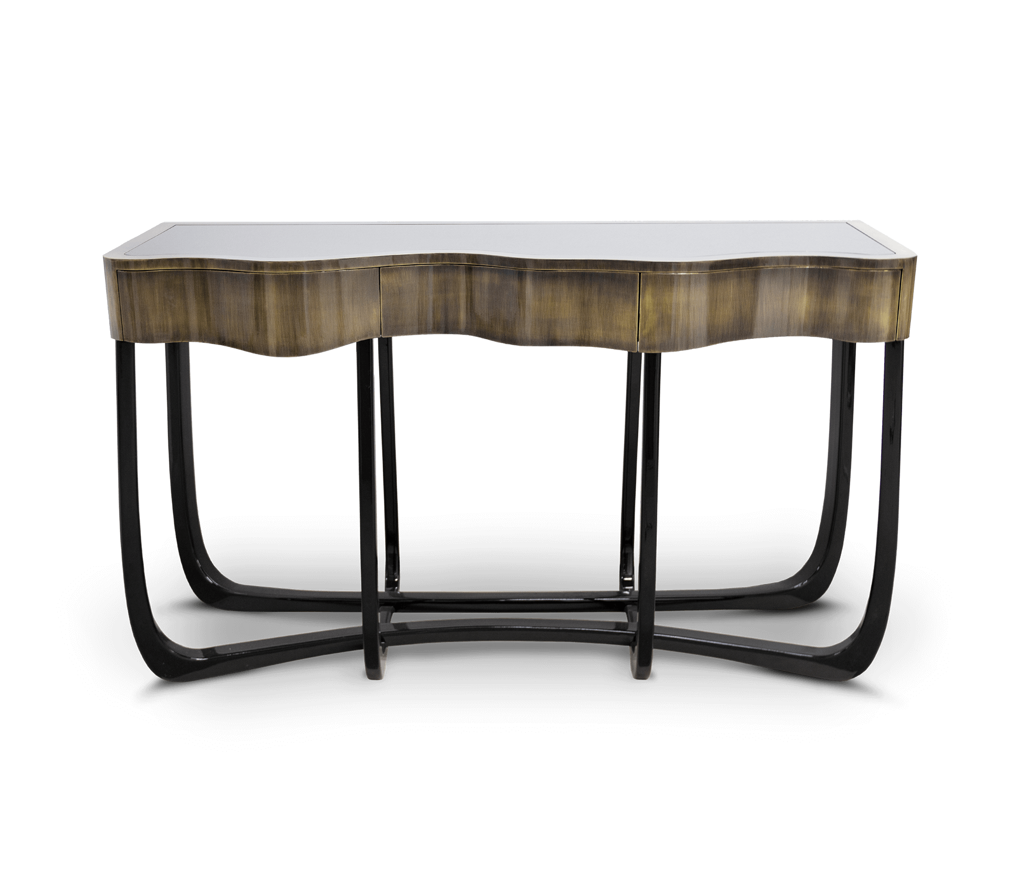 Serpentine Patina Designer Console