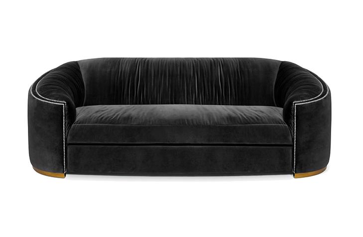Premium Charcoal Curved Sofa