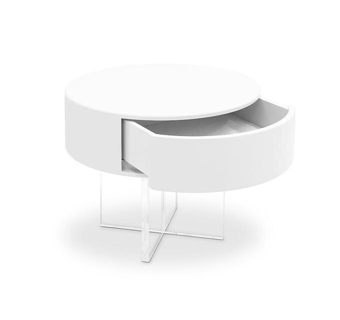 Nimbus White Bedside Table