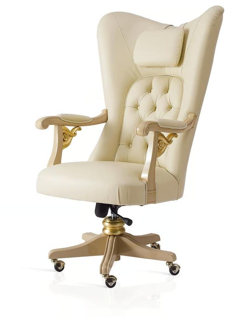 Harmony Leather Swivel Armchair
