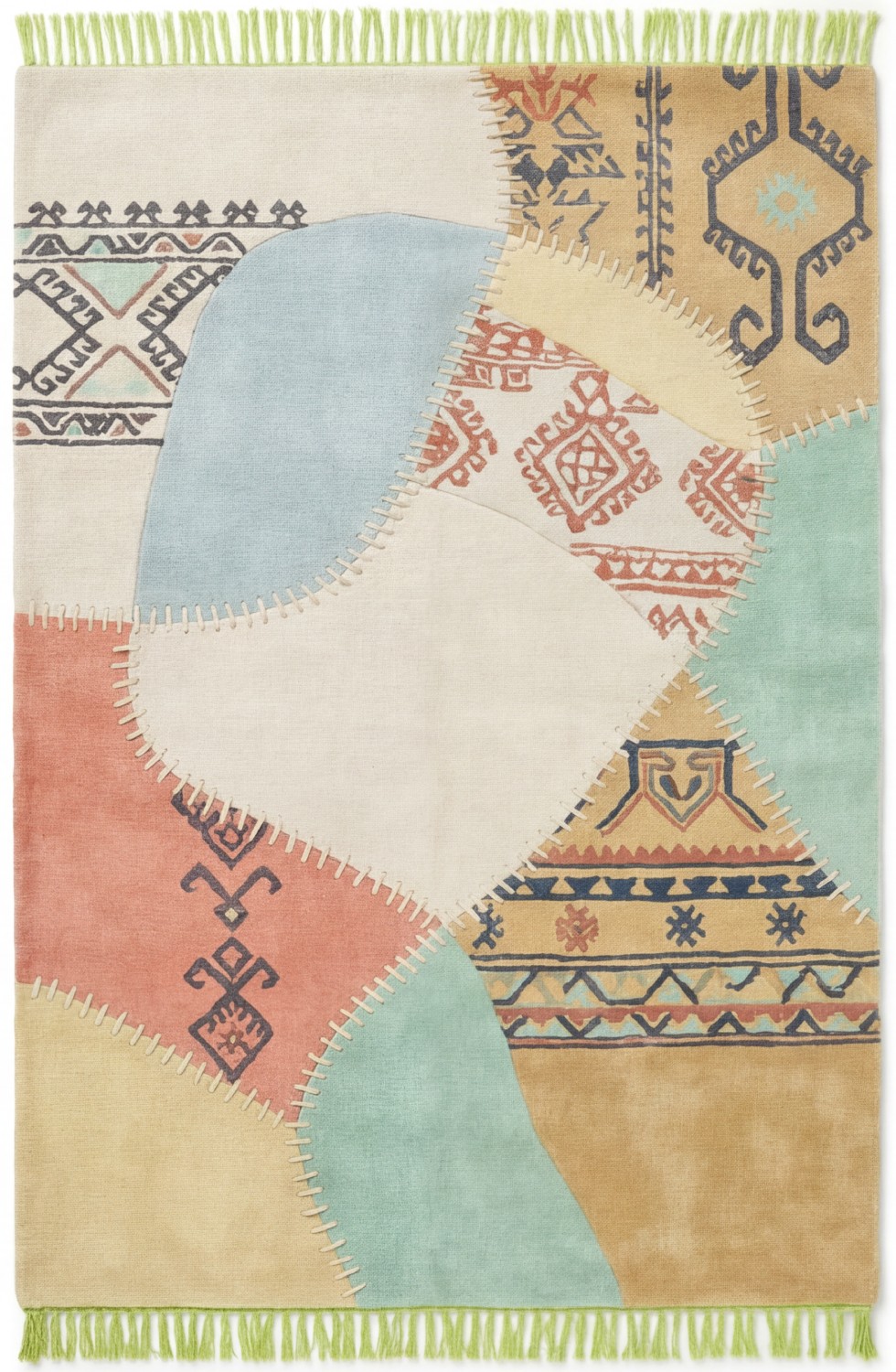 Textile Fragments Light Rug