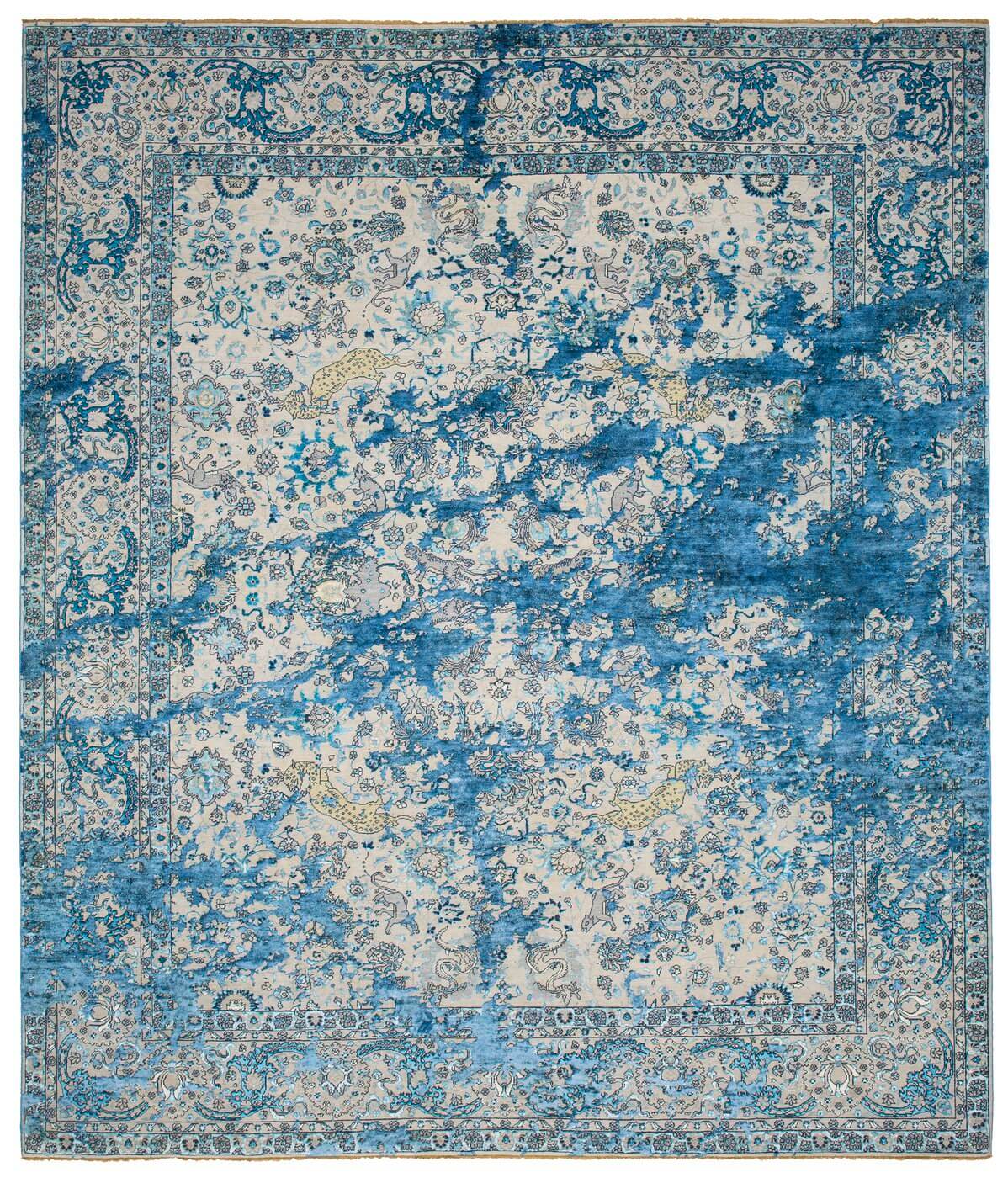 Kirman Jungle Sky Rug