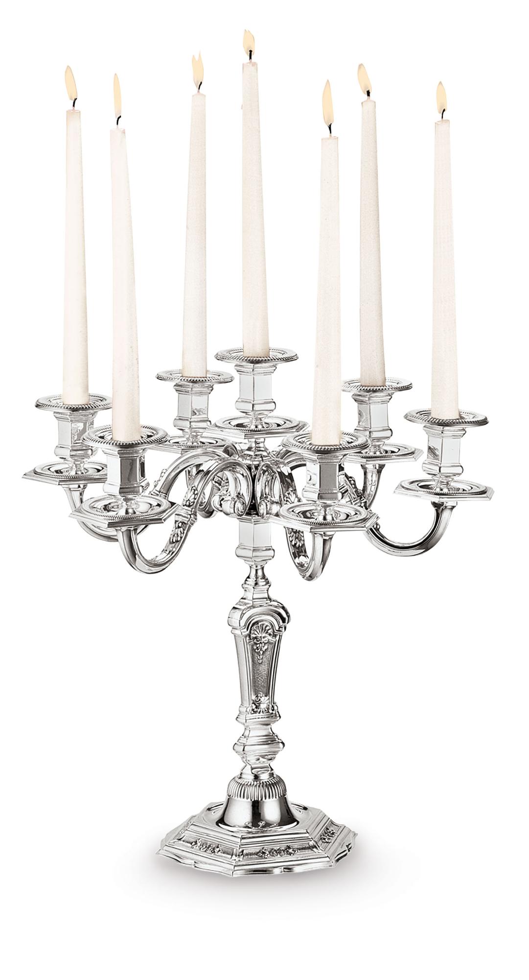 Royal Silver Candle Stand