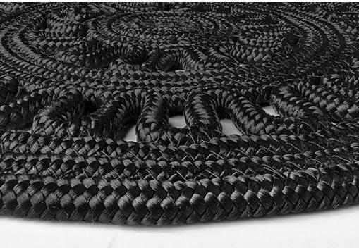 Braided Black Rug