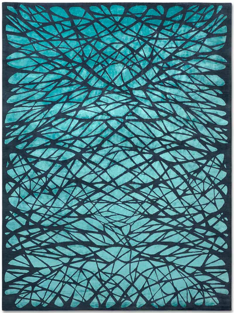 Dresden Turquoise Luxury Hand-Knotted Rug