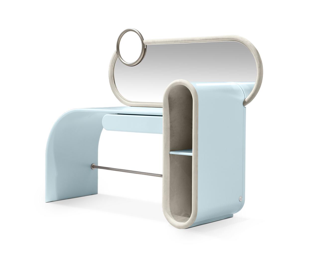 Candy Pop Blue Vanity Table