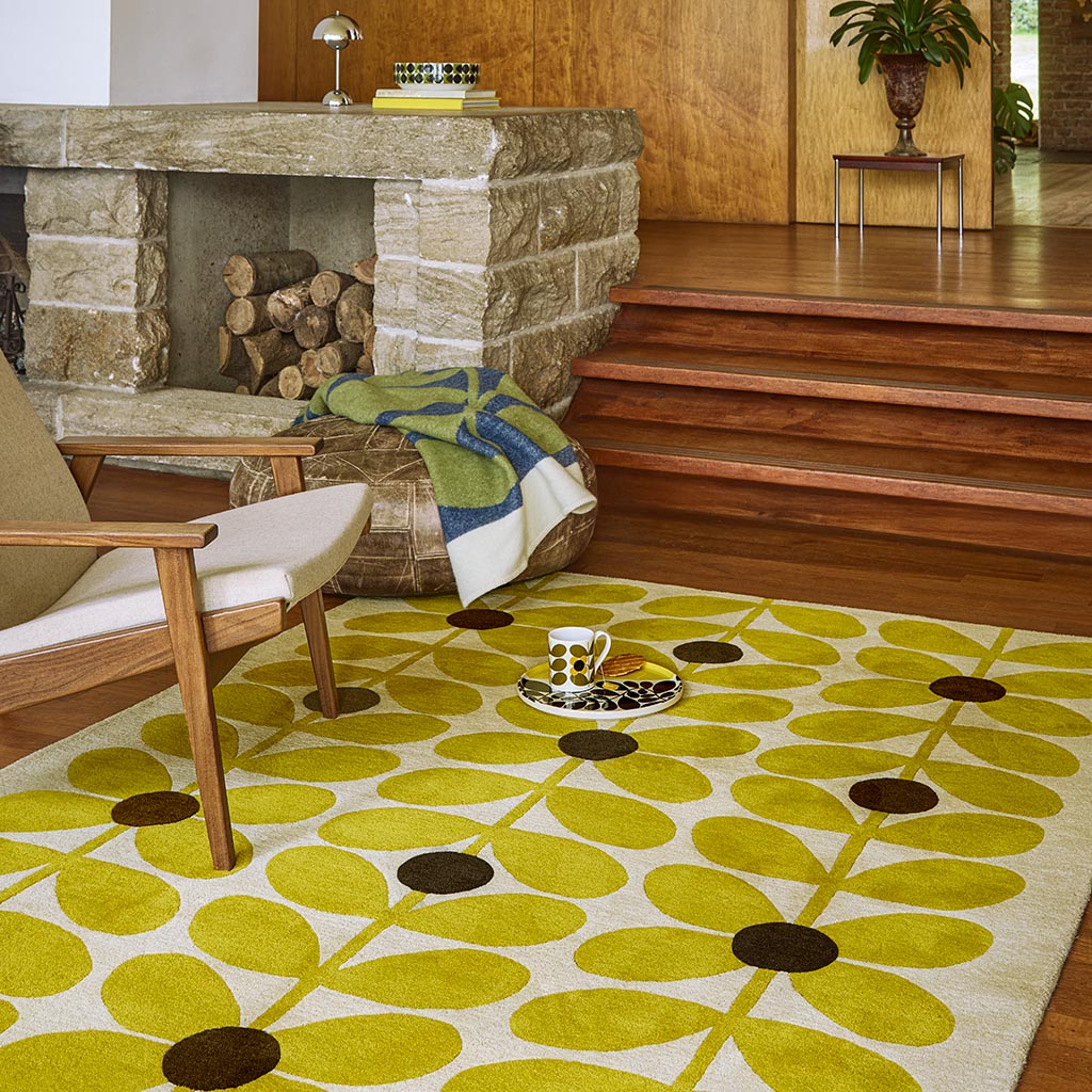 Sixties Stem Yellow 158106 Rug