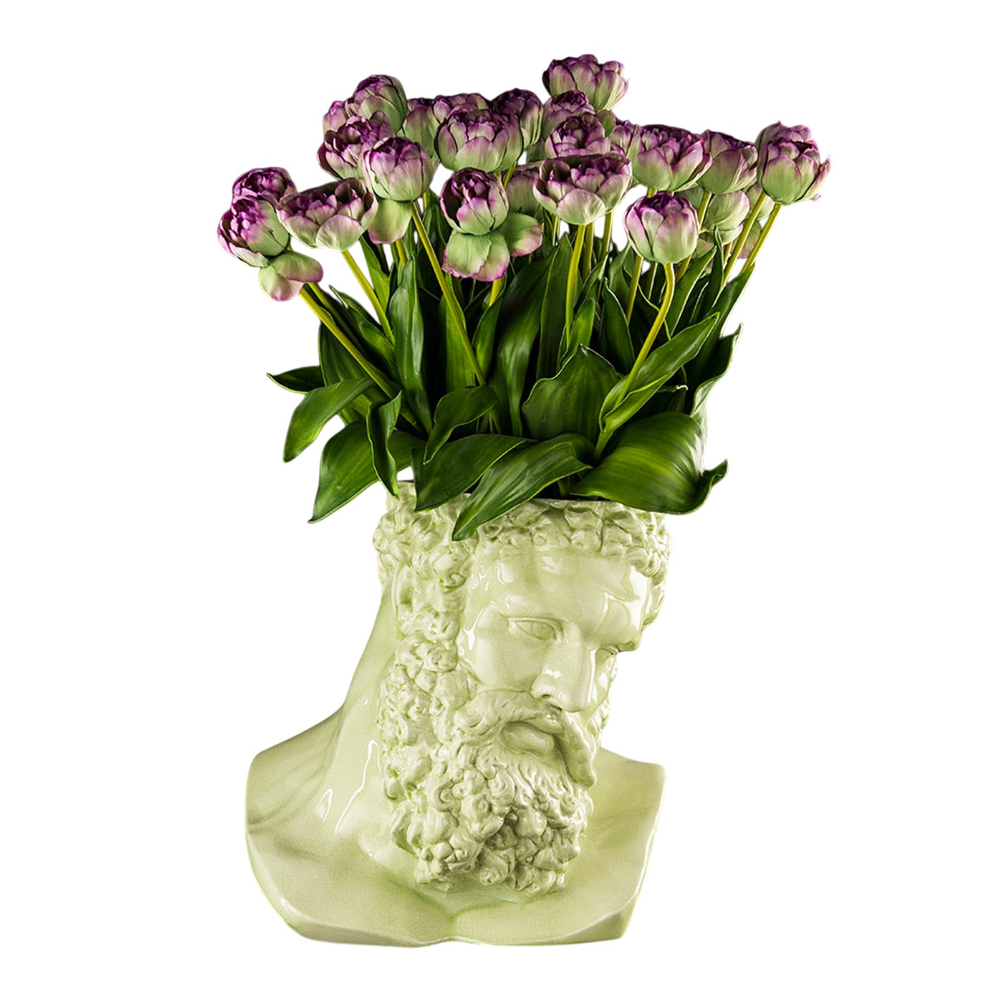 Ercole Bust Decorative Vase
