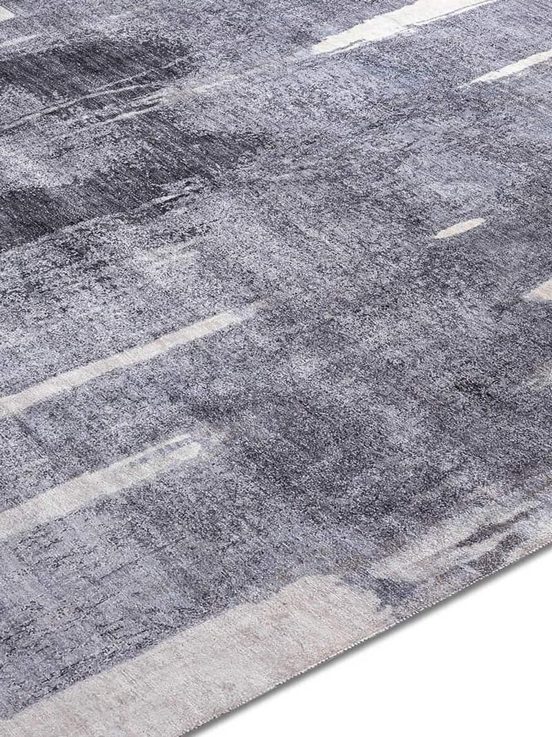 Dark Grey Hand-Woven Rug