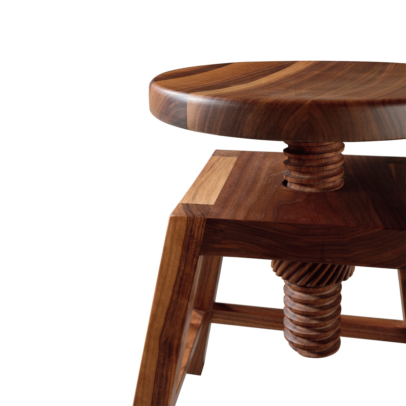 Invito Bespoke Low Brown Stool