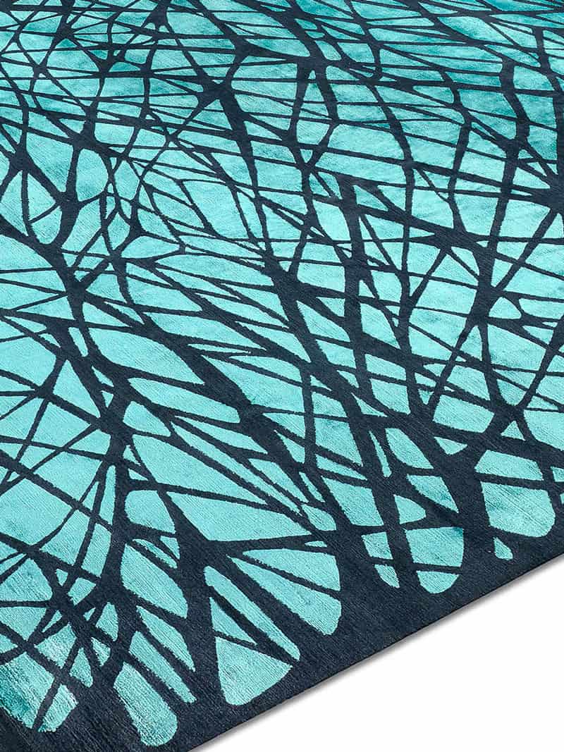 Dresden Turquoise Luxury Hand-Knotted Rug
