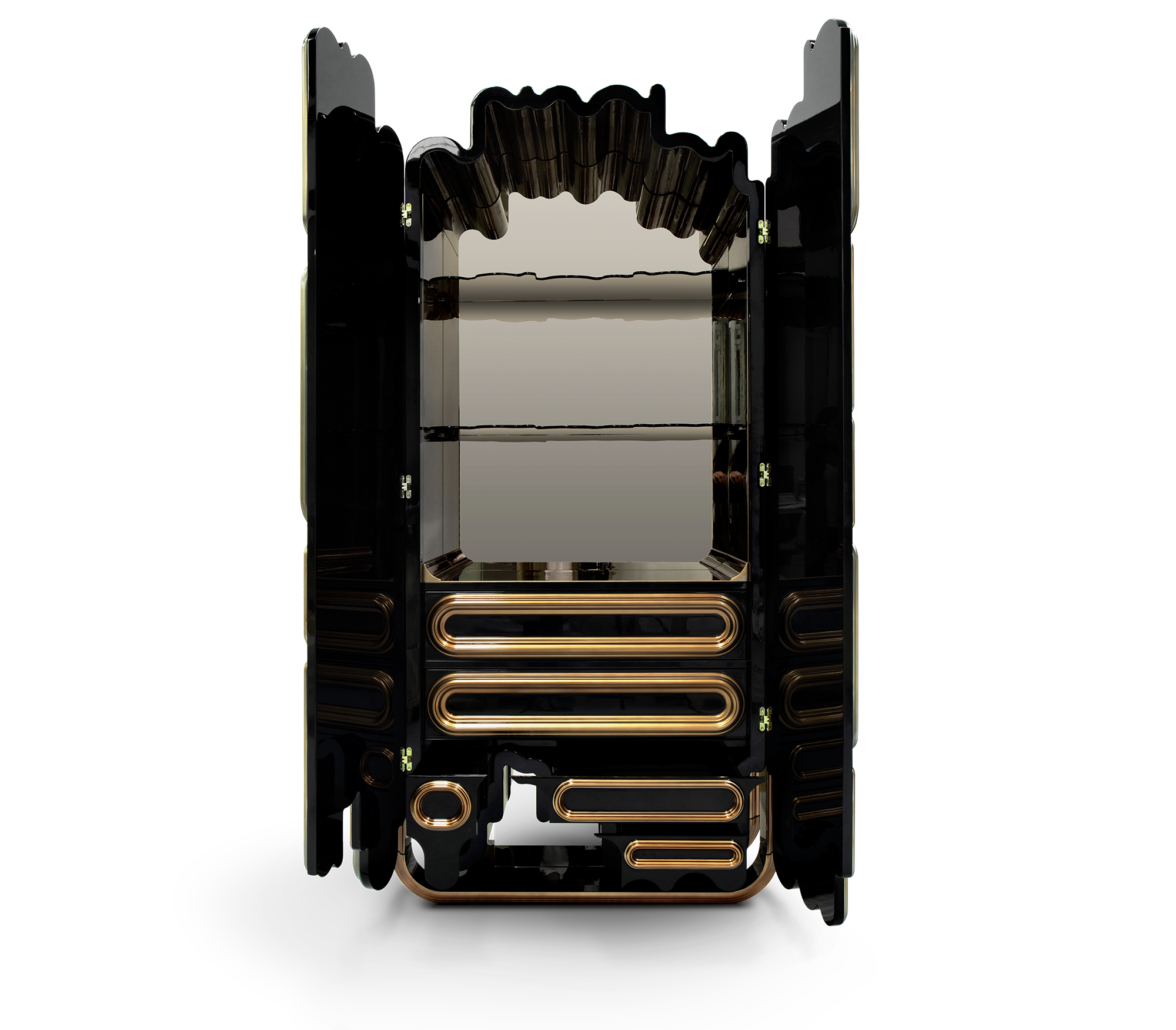 Ellipse Gold Designer Cabinet