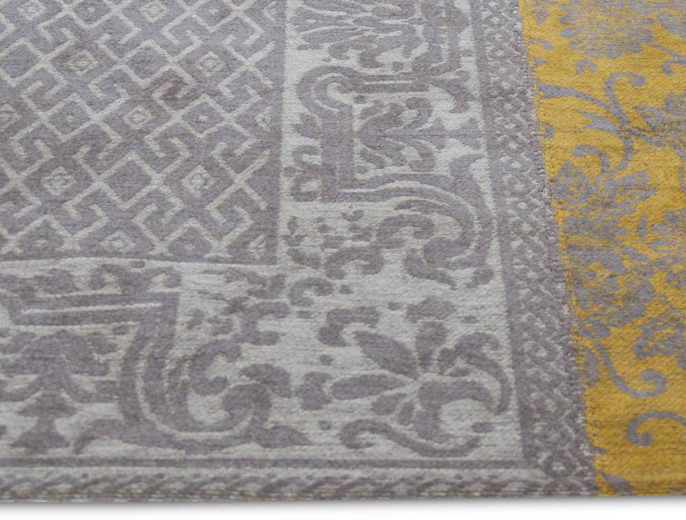 Patchwork Rug Multi Yellow