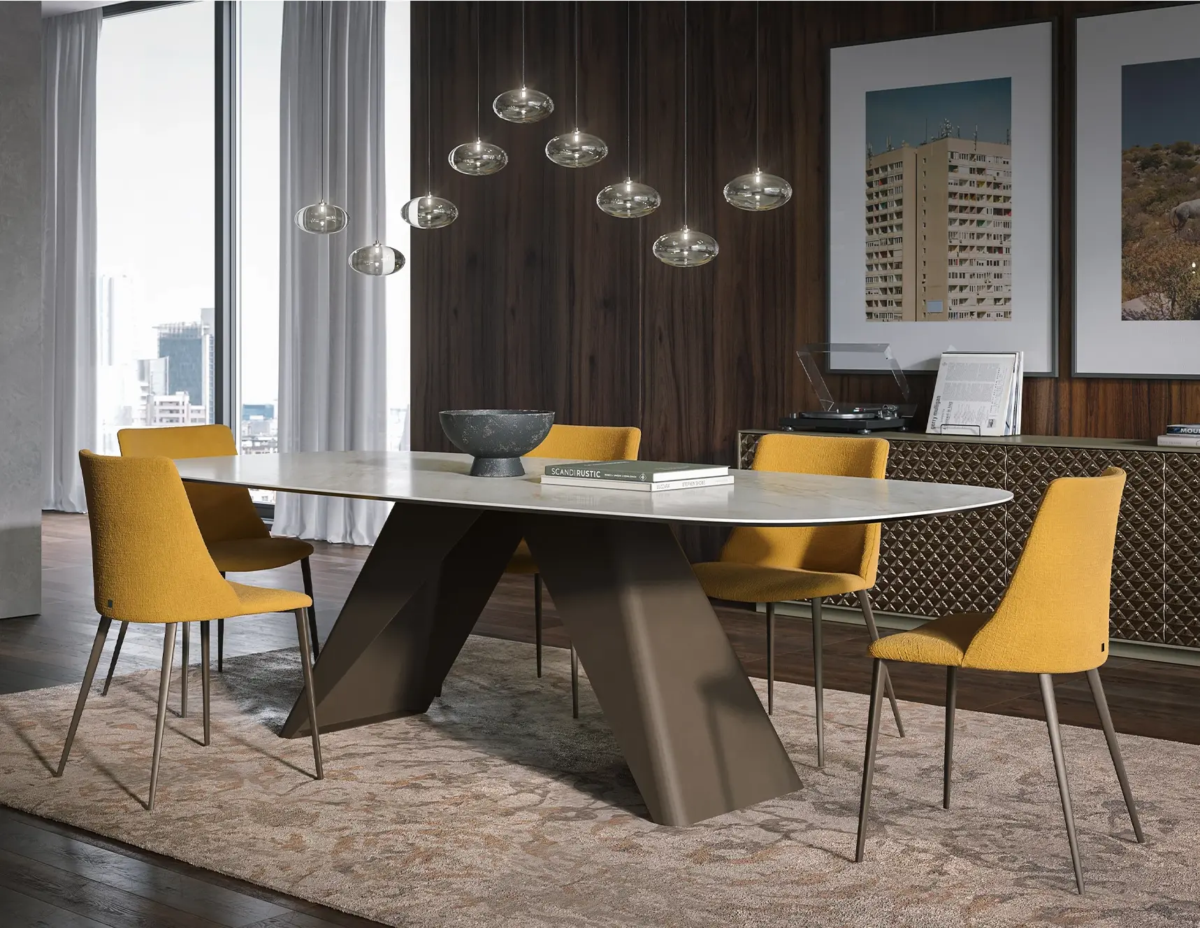 Simposio Contemporary Dining Table