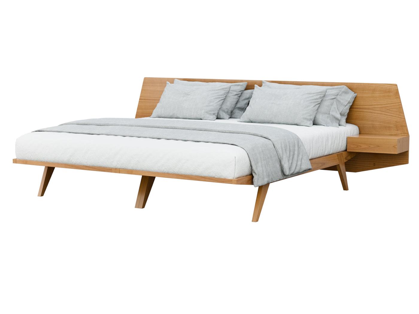 Cherry Wood Bed