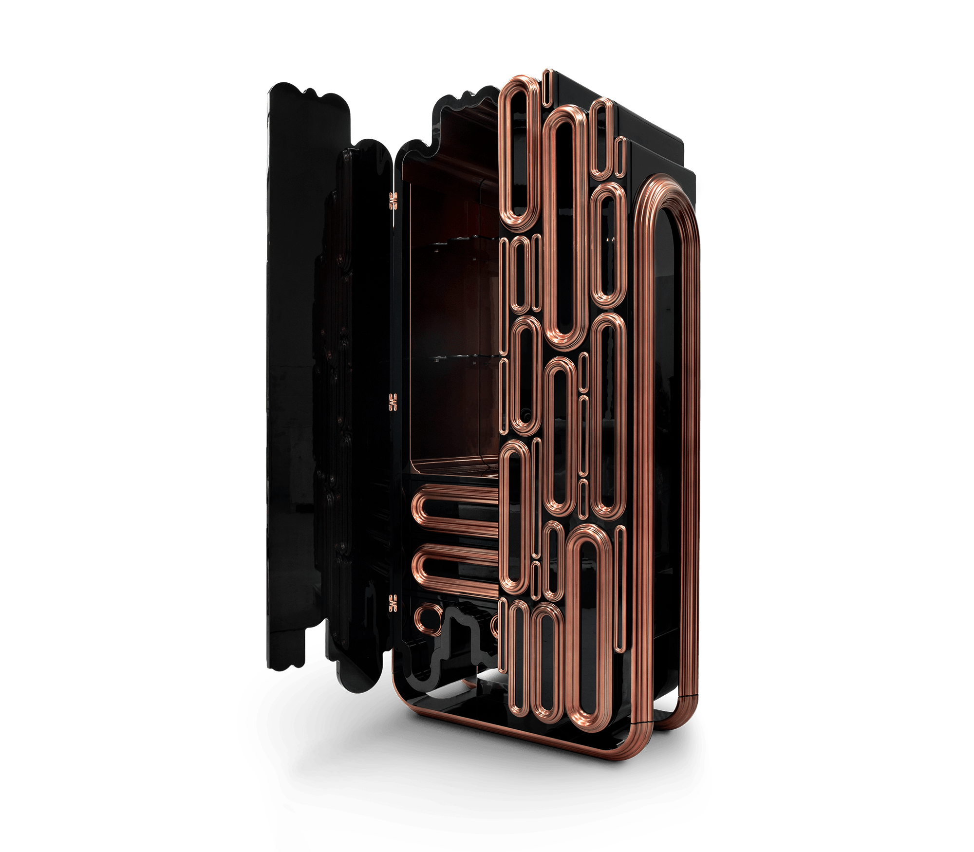 Ellipse Copper Cabinet