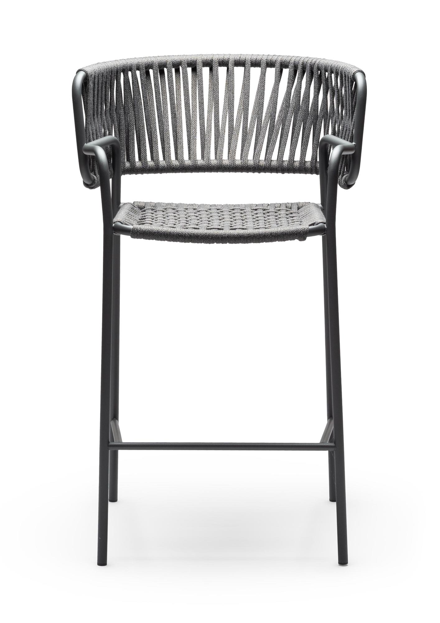 Klot Grey Outdoor Bar Stool