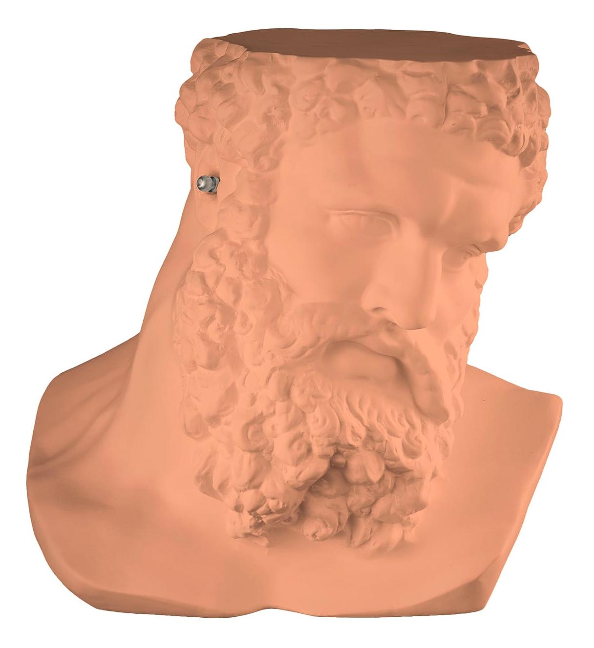 Ercole Orange Bust Sculpture