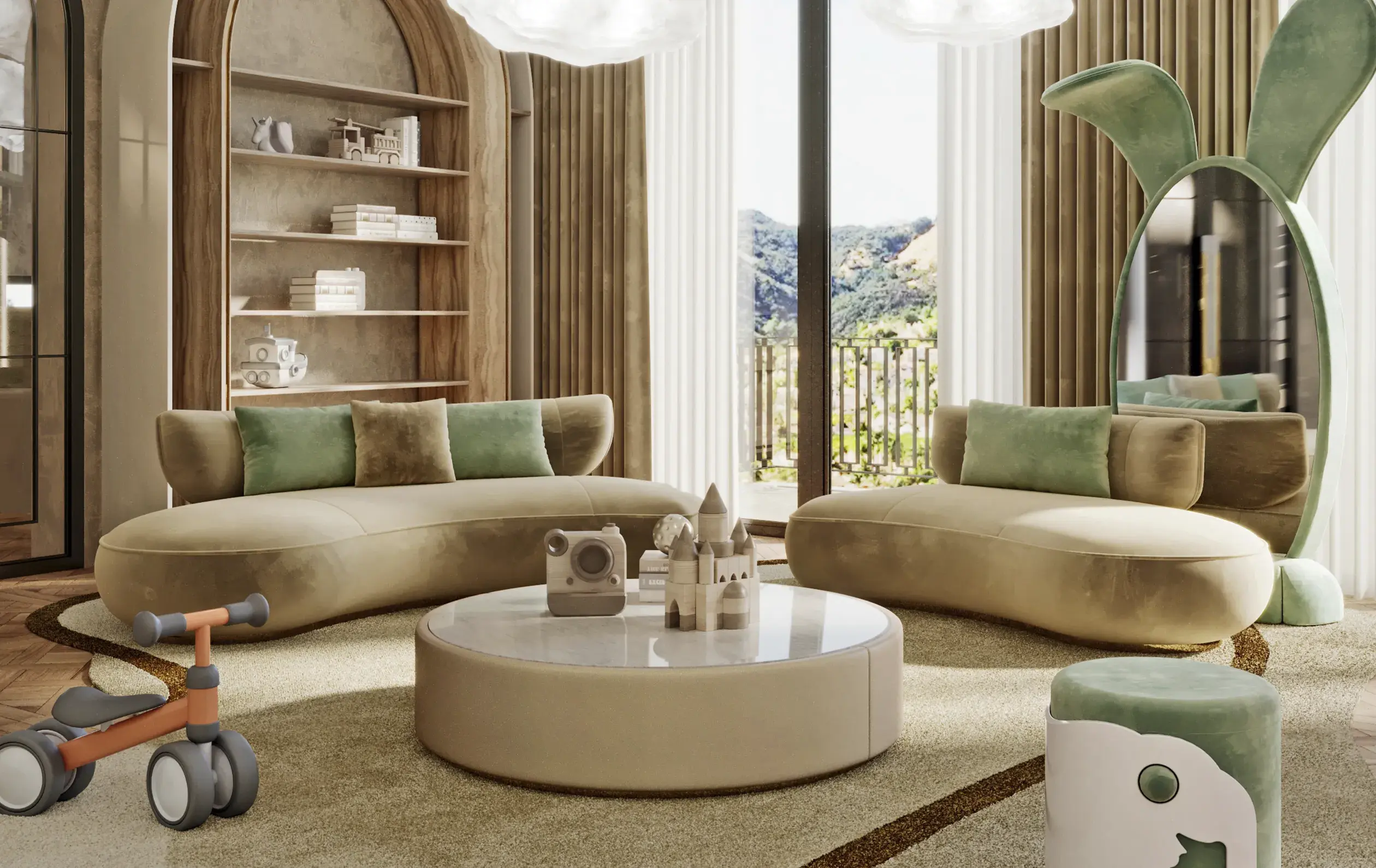 Grid Circular Sofa - 4