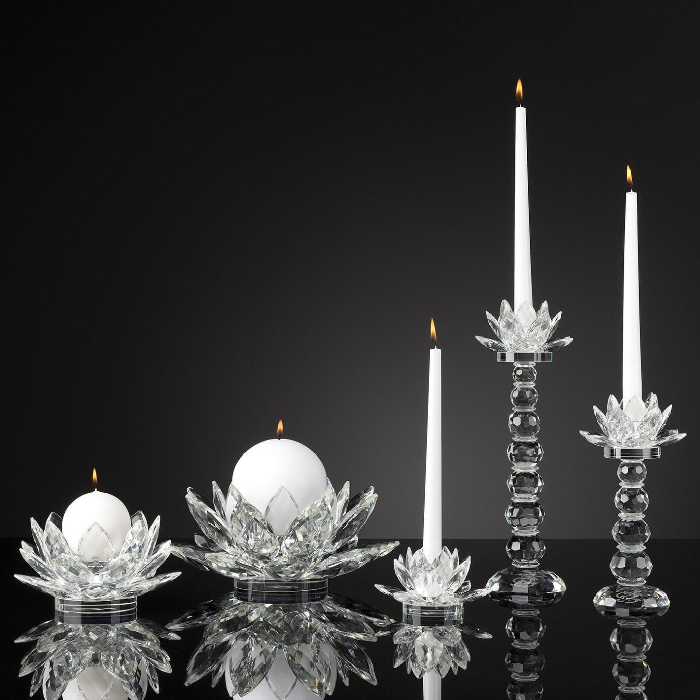 Lotus Crystal Candle Holder