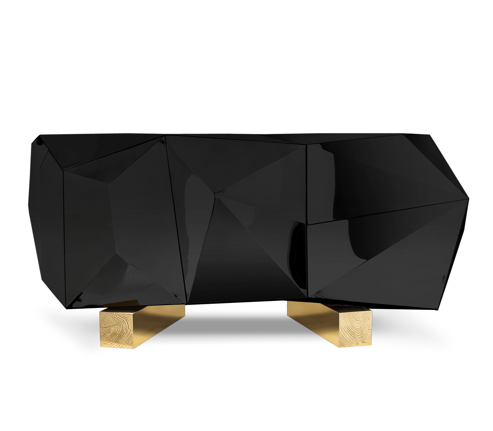 Prism 2 Black Designer Sideboard