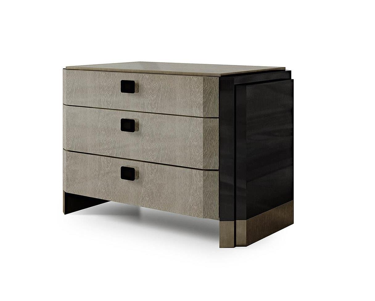 Three-Drawer Bedside Table