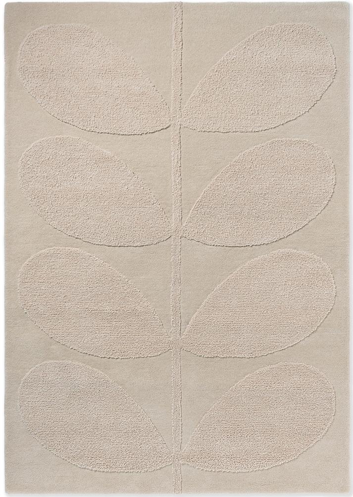 Solid Stem Ecru 158309 Designer Wool Rug