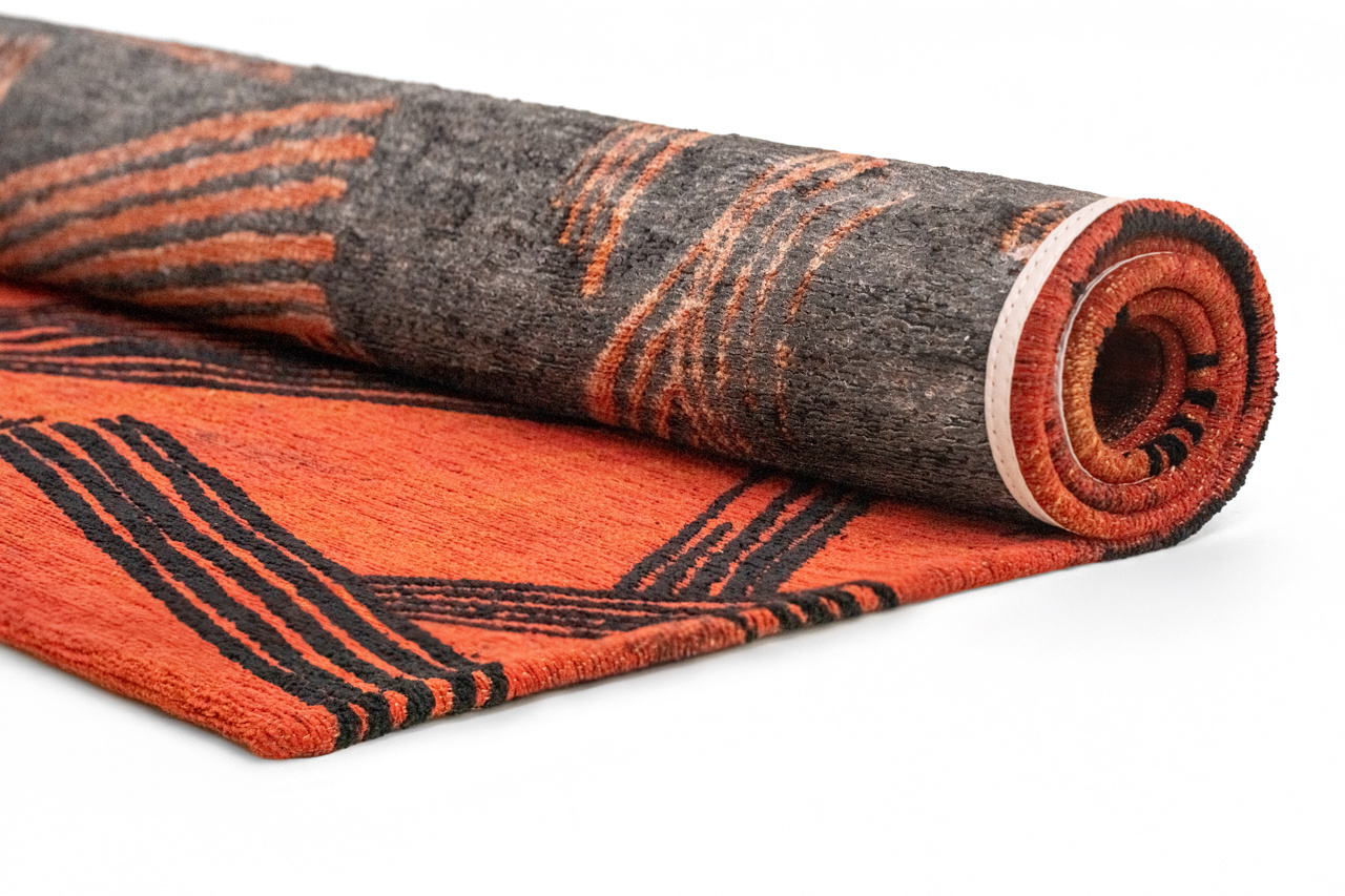 Kanji Ginger Chocolate Rug