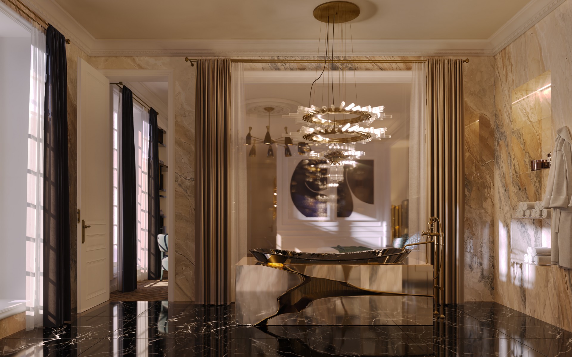 Fractured Design Bath