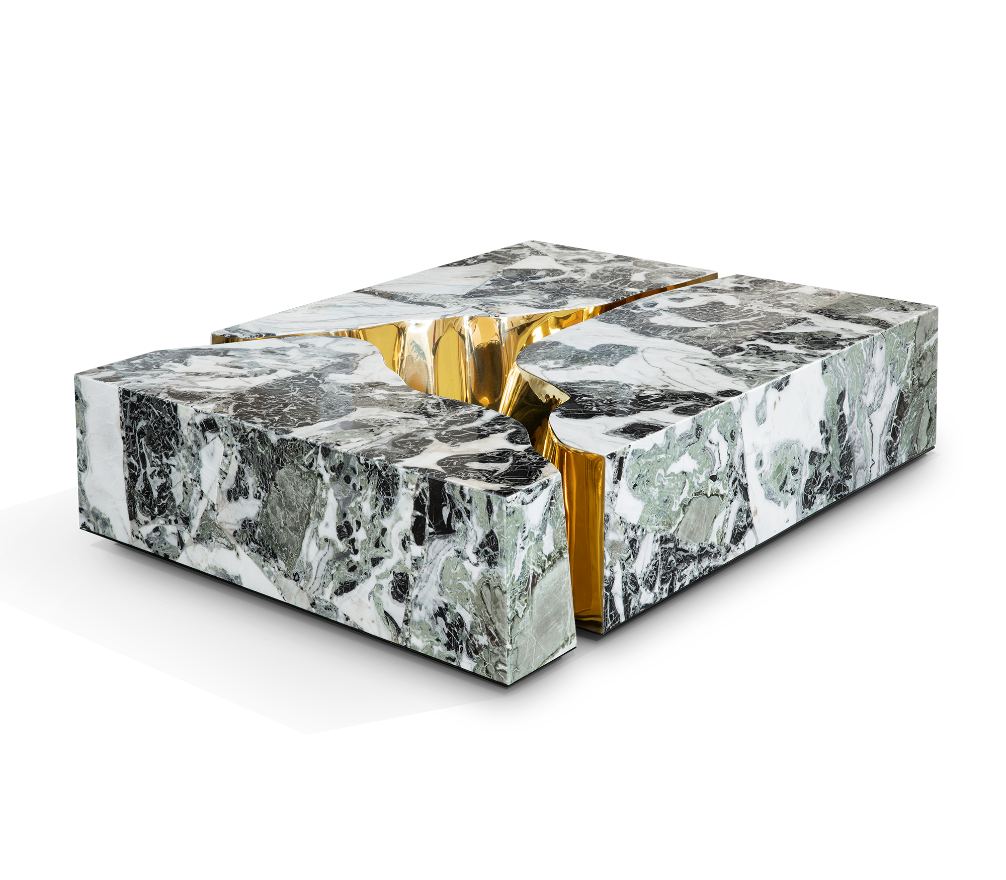 Fissure Marble Accent Center Table
