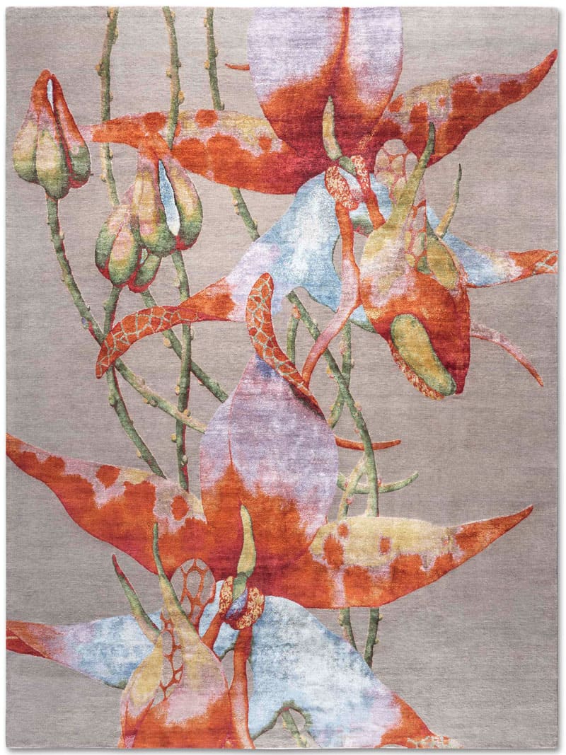 Orchid Hand-Knotted Rug ☞ Size: 274 x 365 cm