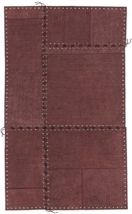 Hemp Chocolate / Brown Flat Woven Rug Pepe Stringhe