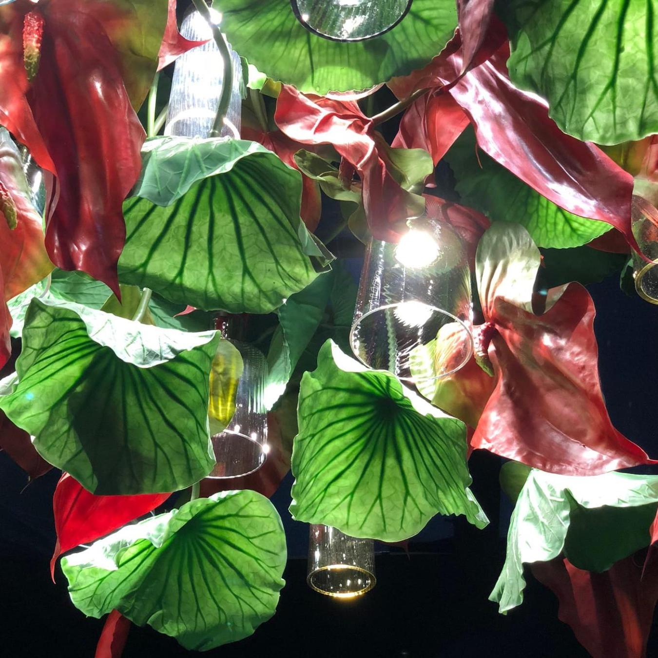 Red Anthurium Chandelier