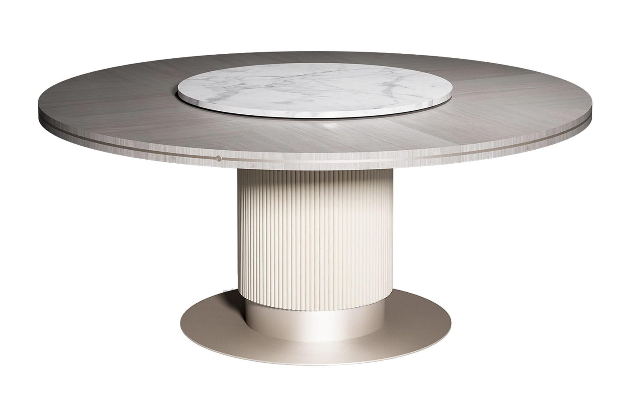 Royal Cocoon Round Dining Table | Configuration: Without Lazy Susan | Dimensions: Ø 180 cm