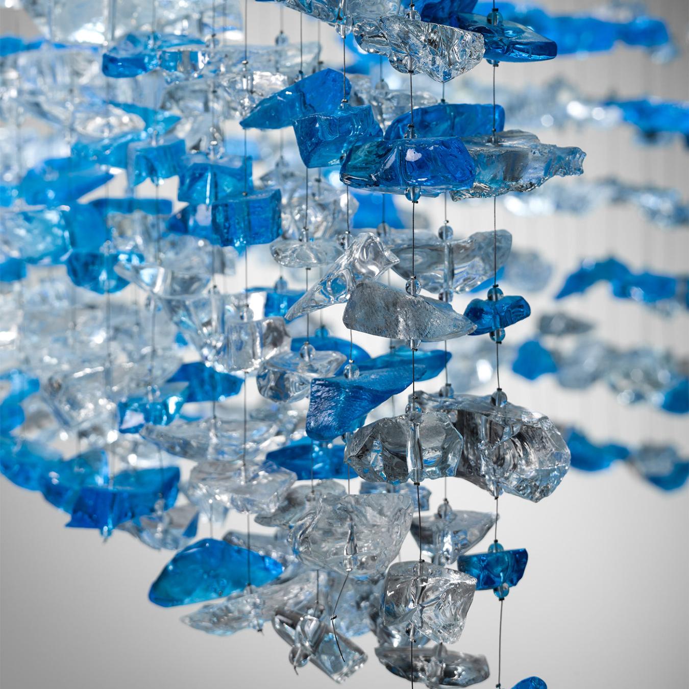 Blue Murano Glass Chandelier