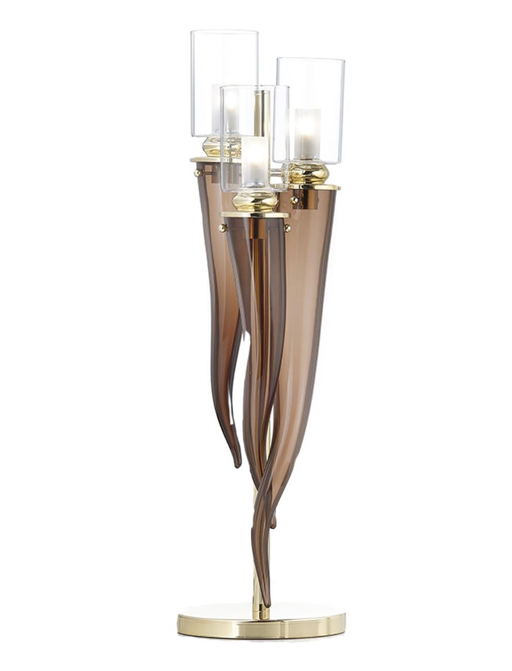 Murano Caffè Glass Table Lamp