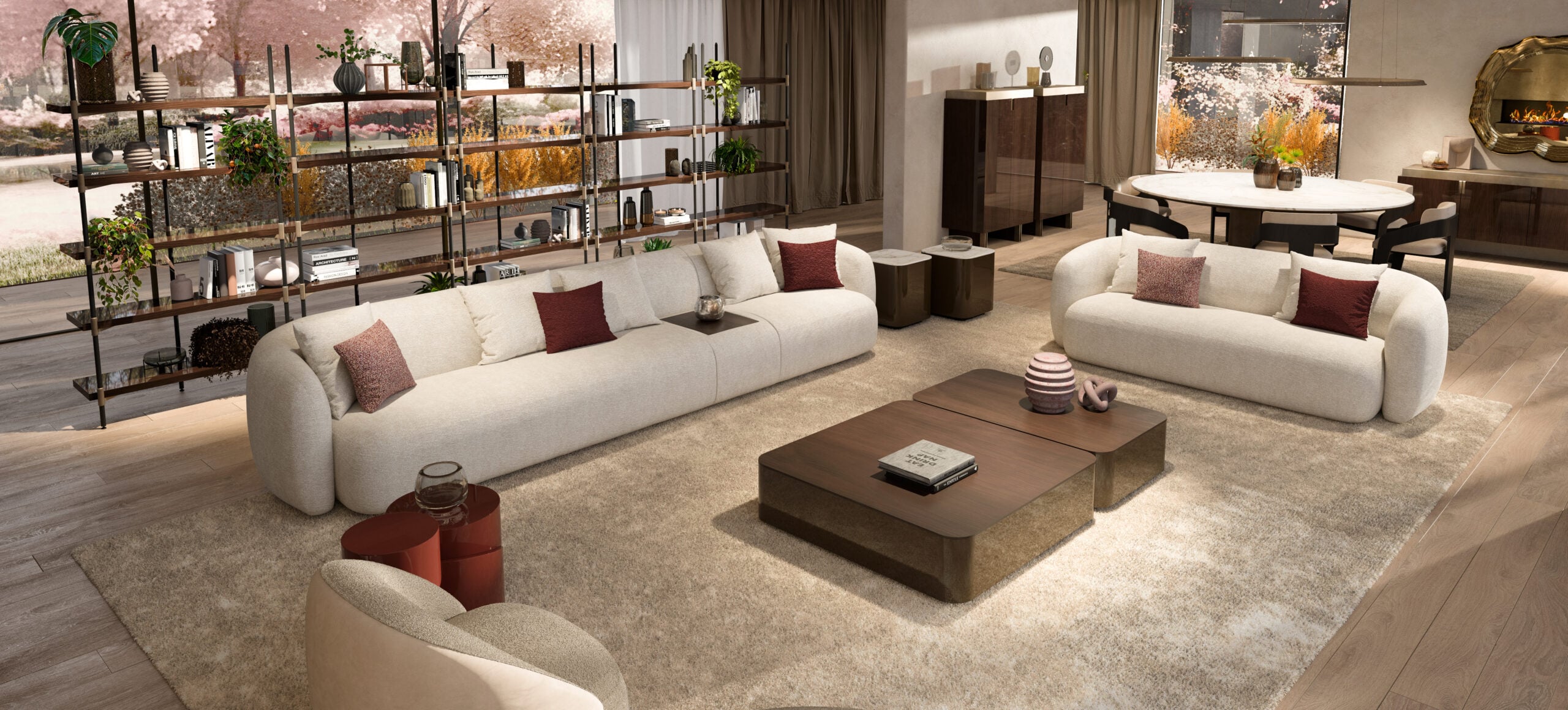 Italian Fixed Sofa - 1