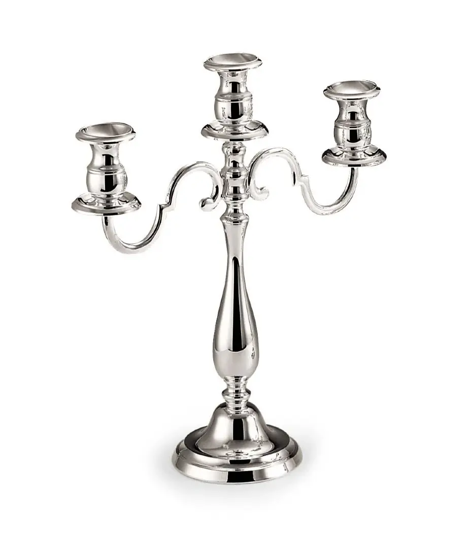 Silver Three-Light Candelabrum