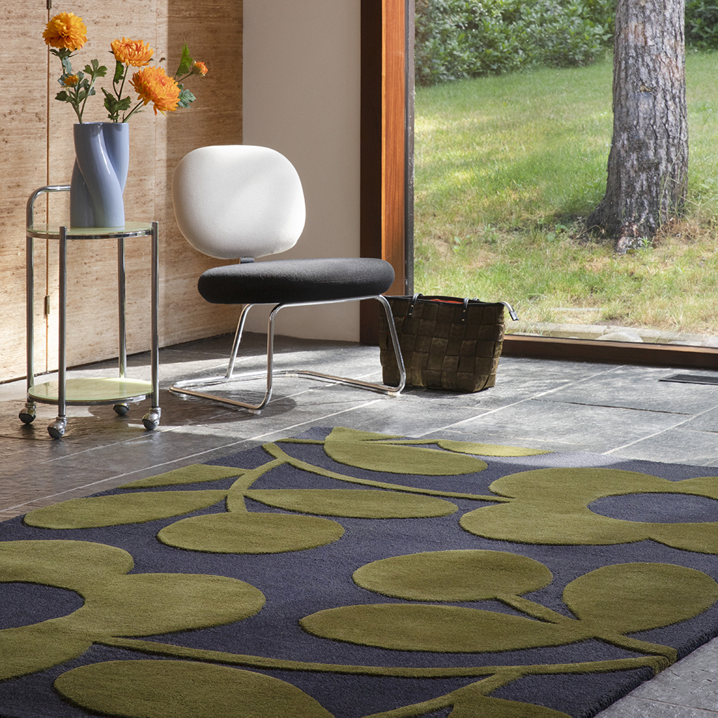 Sprig Stem Marine 063908 Designer Wool Rug